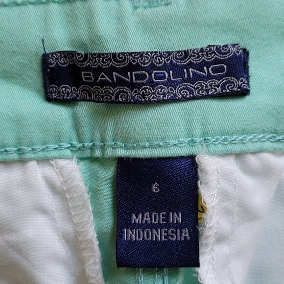 Bandolino pants Anklette style mint green stretch slim fit size 6 New with tags - Picture 5 of 14
